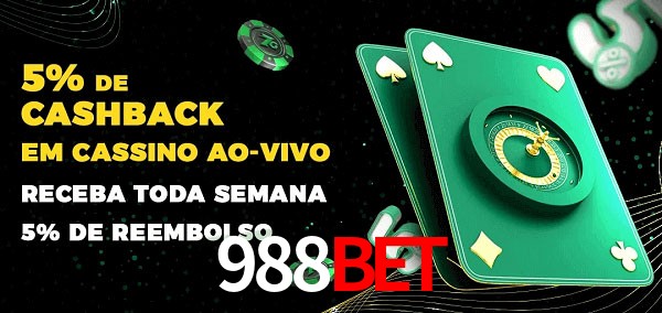 Promoções do cassino ao Vivo 988BET